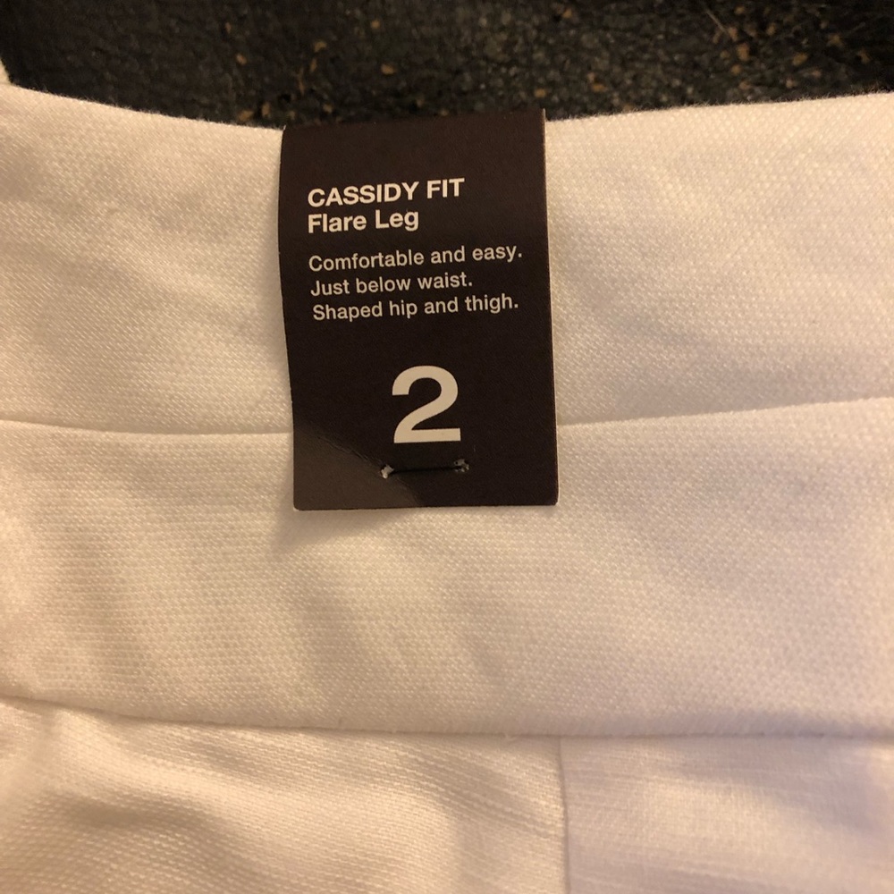 NWT: white linen dress pants - Picture 3 of 7